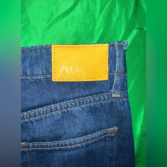 Zara Dark Blue Wide-Leg Jeans size 2 - Picture 8 of 8